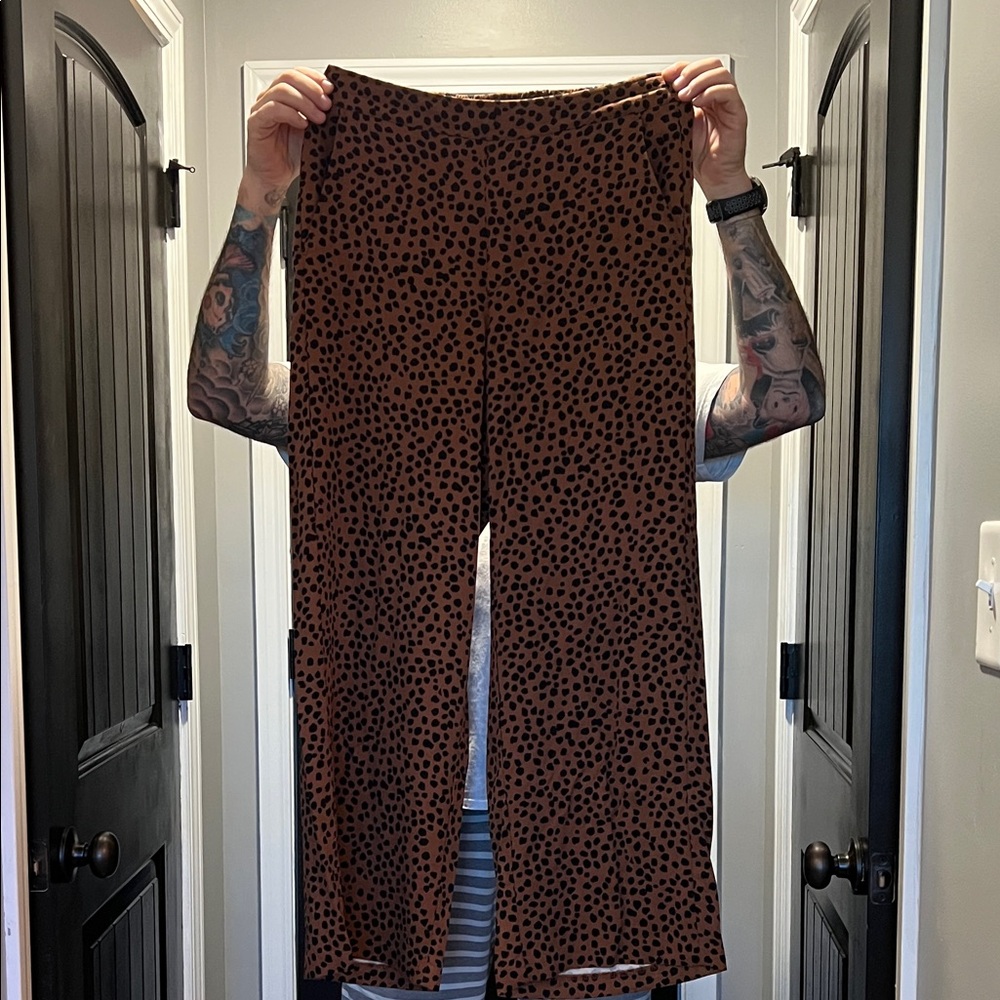 Old Navy Brown and Black Wide Leg Pants